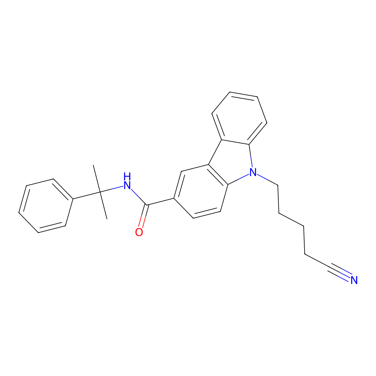 4-cyano CUMYL-BUTCZCA molecular structure, CAS 2740821-84-3