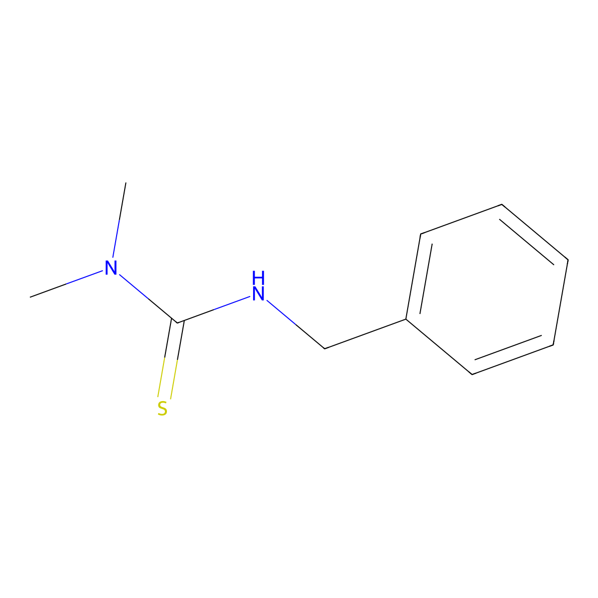 3-Benzyl-1,1-dimethyl-2-thiourea molecular structure, CAS 2741-14-2