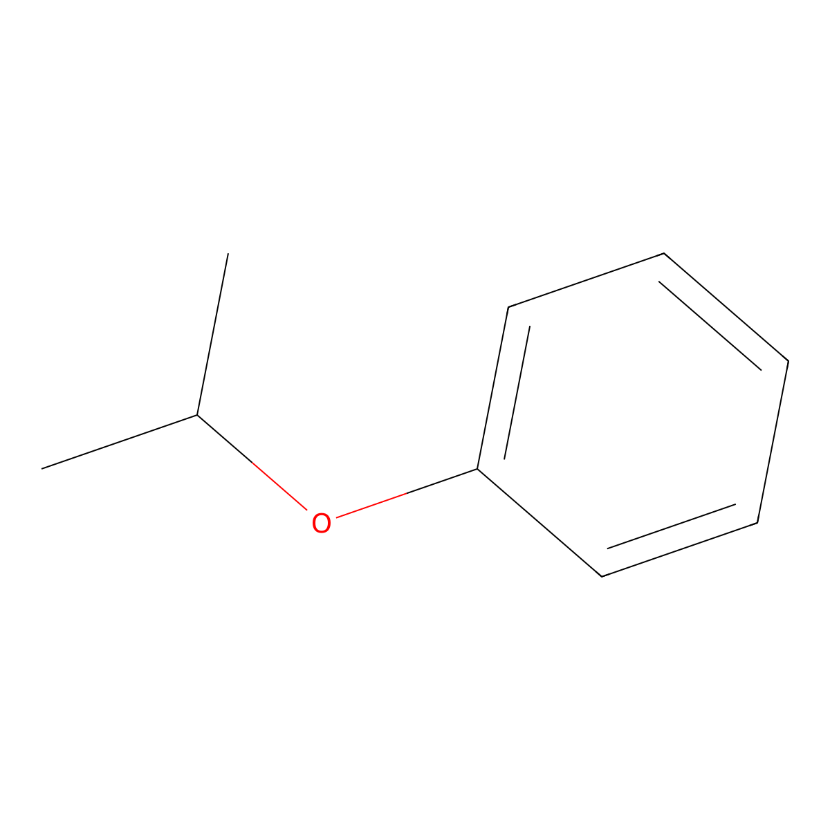 (1-Methylethoxy)benzene molecular structure, CAS 2741-16-4