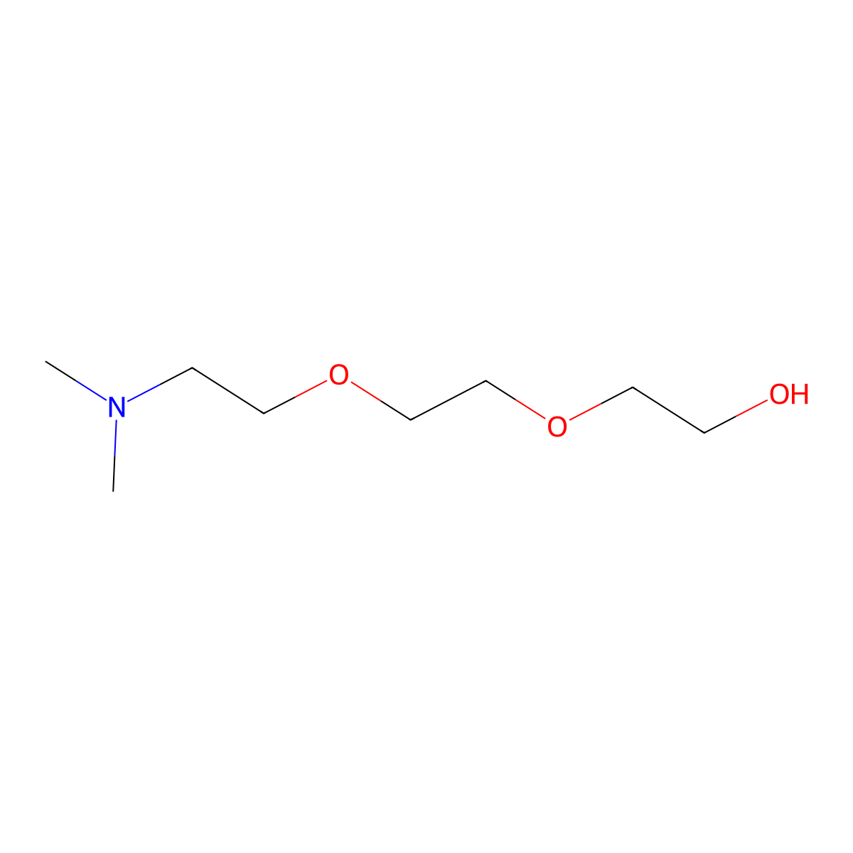 2-(2-(2-(Dimethylamino)ethoxy)ethoxy)ethanol molecular structure, CAS 2741-30-2