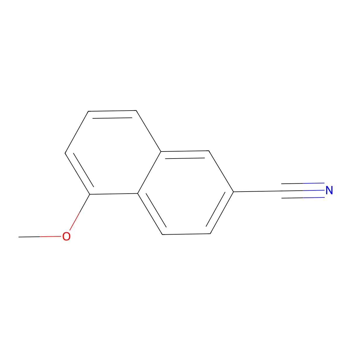5-Methoxy-2-naphthonitrile molecular structure, CAS 2741-80-2