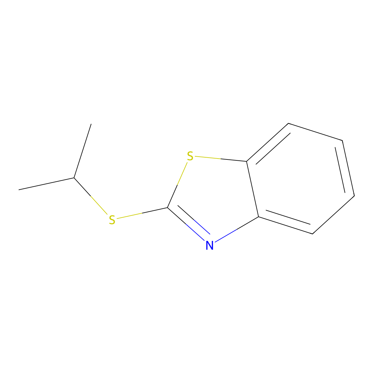 2-(Methylethylthio)benzothiazole molecular structure, CAS 27410-44-2