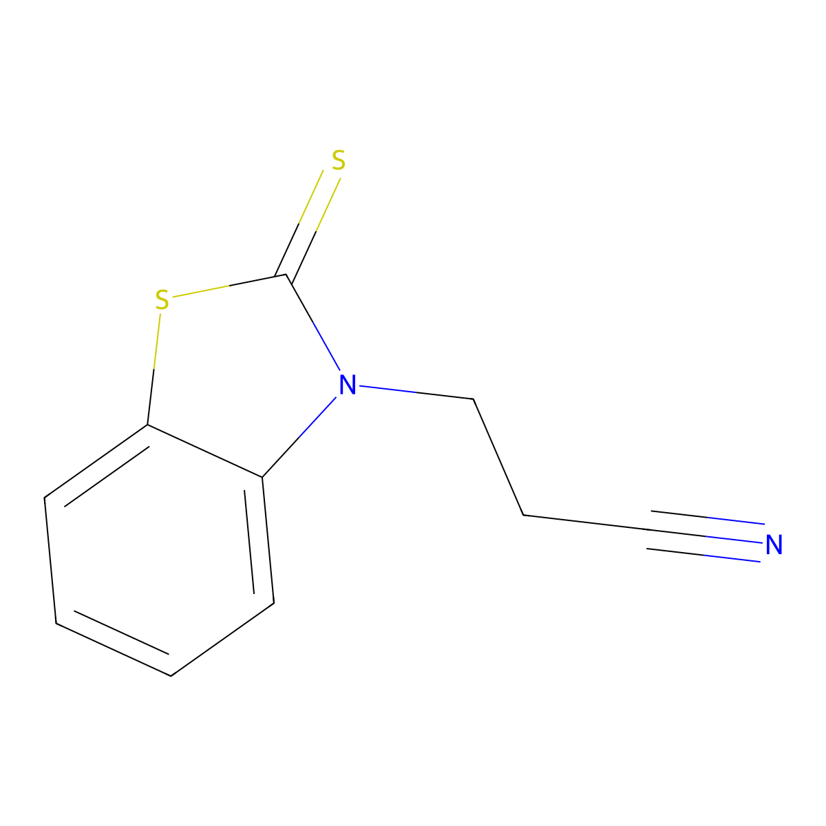 3-(2-Thioxo-benzothiazol-3-yl)-propionitrile molecular structure, CAS 27410-89-5