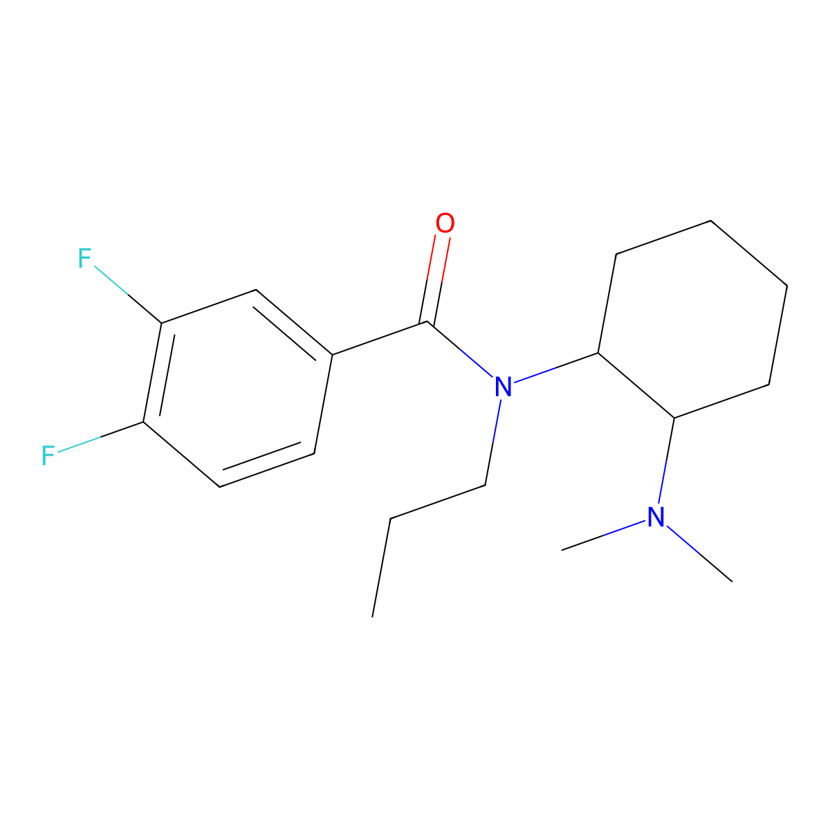 3,4-Difluoro Propyl U-47700 molecular structure, CAS 2741276-45-7