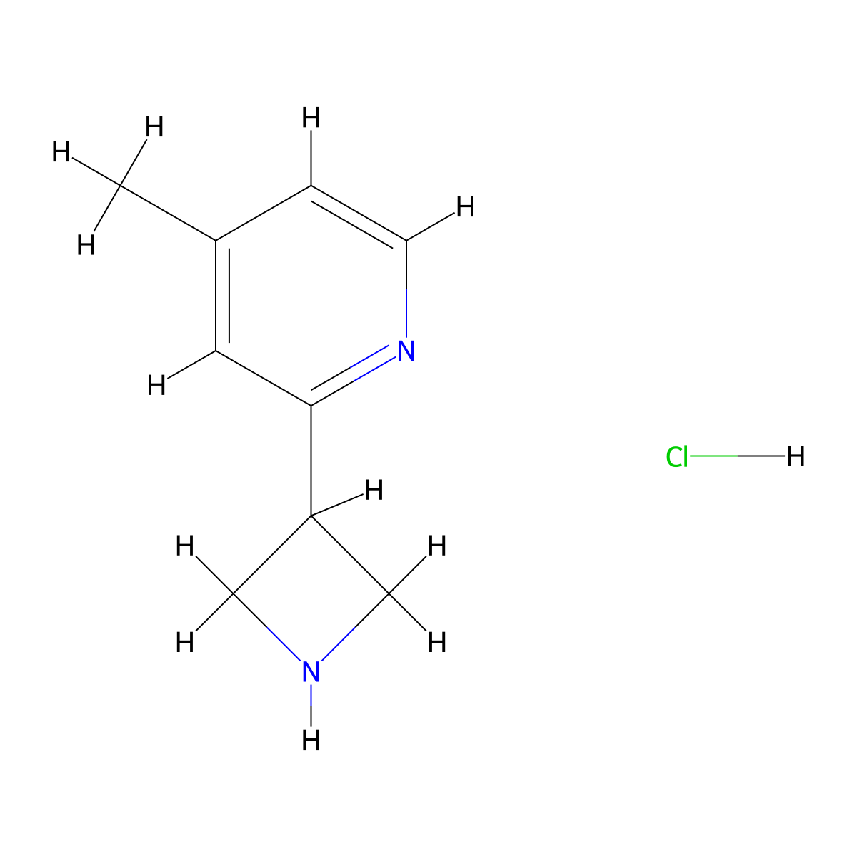 2-(Azetidin-3-yl)-4-methylpyridine hydrochloride molecular structure, CAS 2741281-47-8