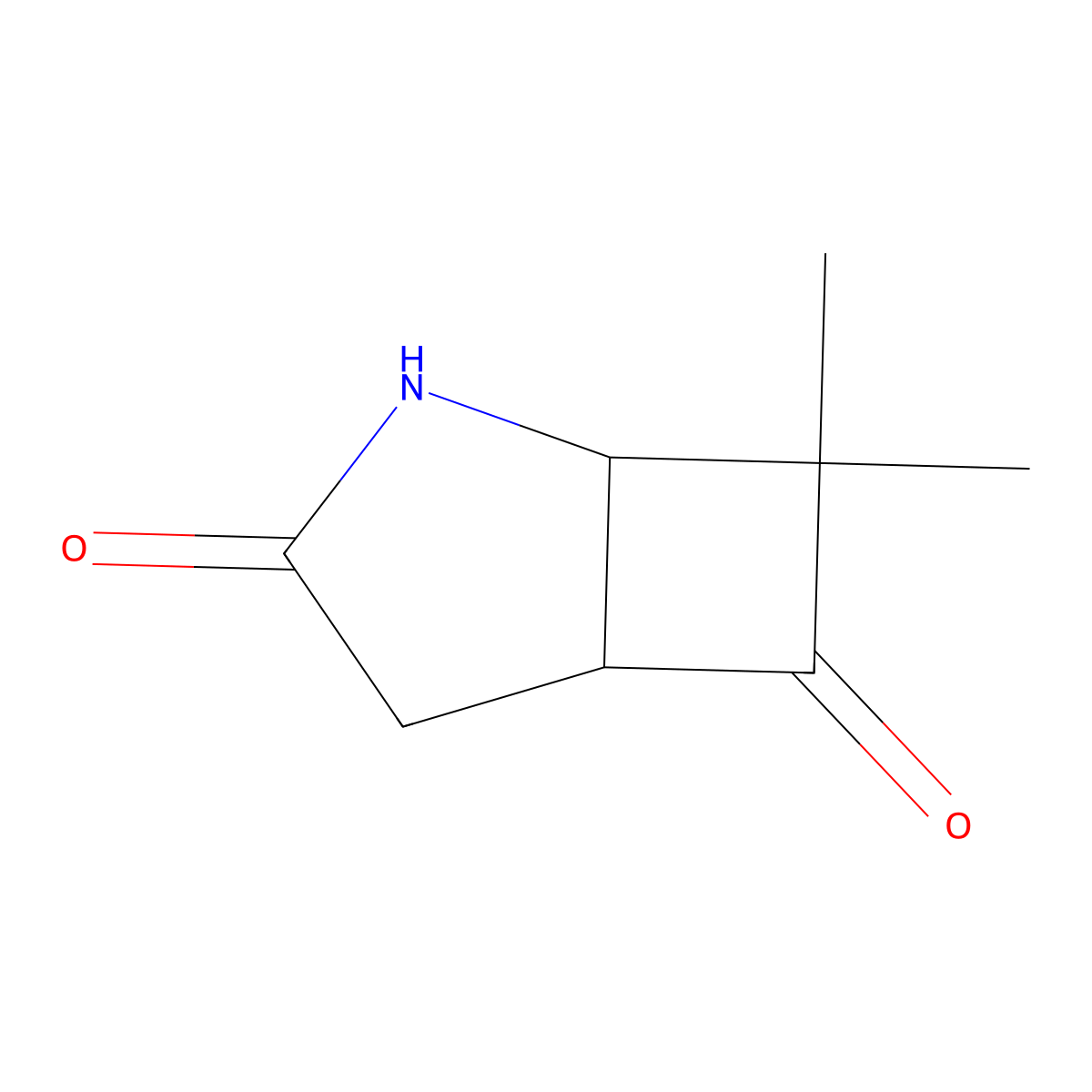 rac-(1R,5S)-7,7-dimethyl-2-azabicyclo(3.2.0)heptane-3,6-dione molecular structure, CAS 2741283-56-5