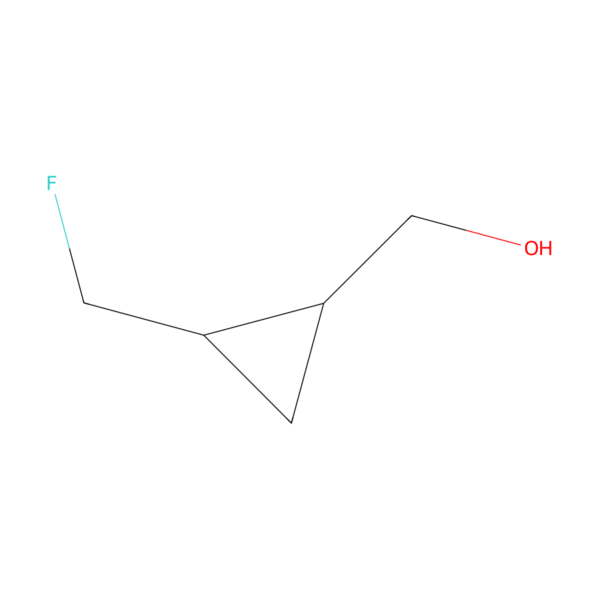 rac-((1R,2S)-2-(fluoromethyl)cyclopropyl)methanol molecular structure, CAS 2741301-06-2