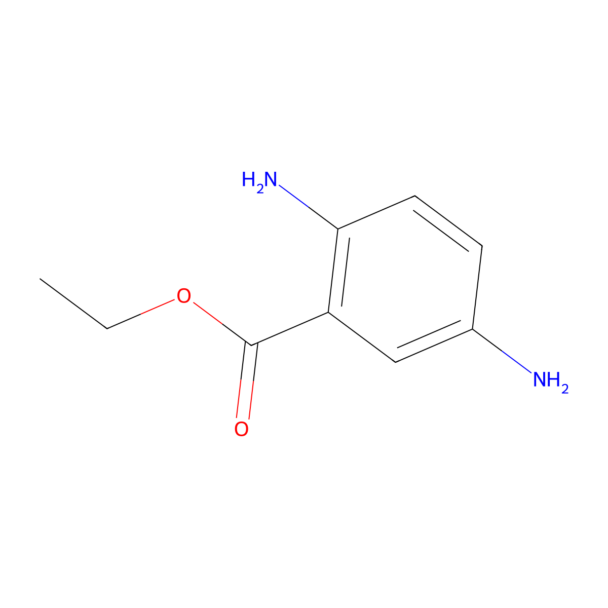 Ethyl 2,5-diaminobenzoate molecular structure, CAS 27414-03-5