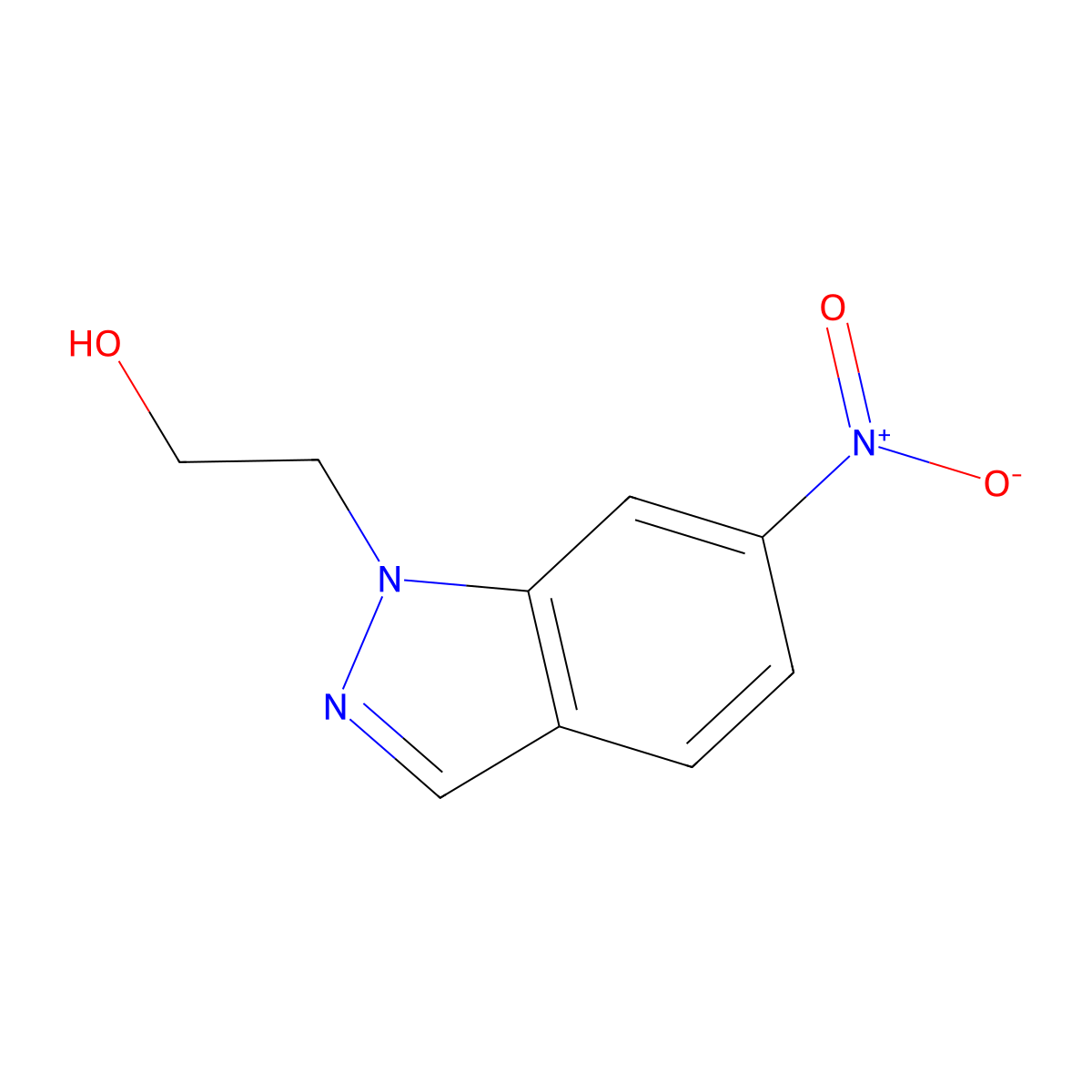 2-(6-Nitro-1h-indazol-1-yl)ethanol molecular structure, CAS 27414-25-1