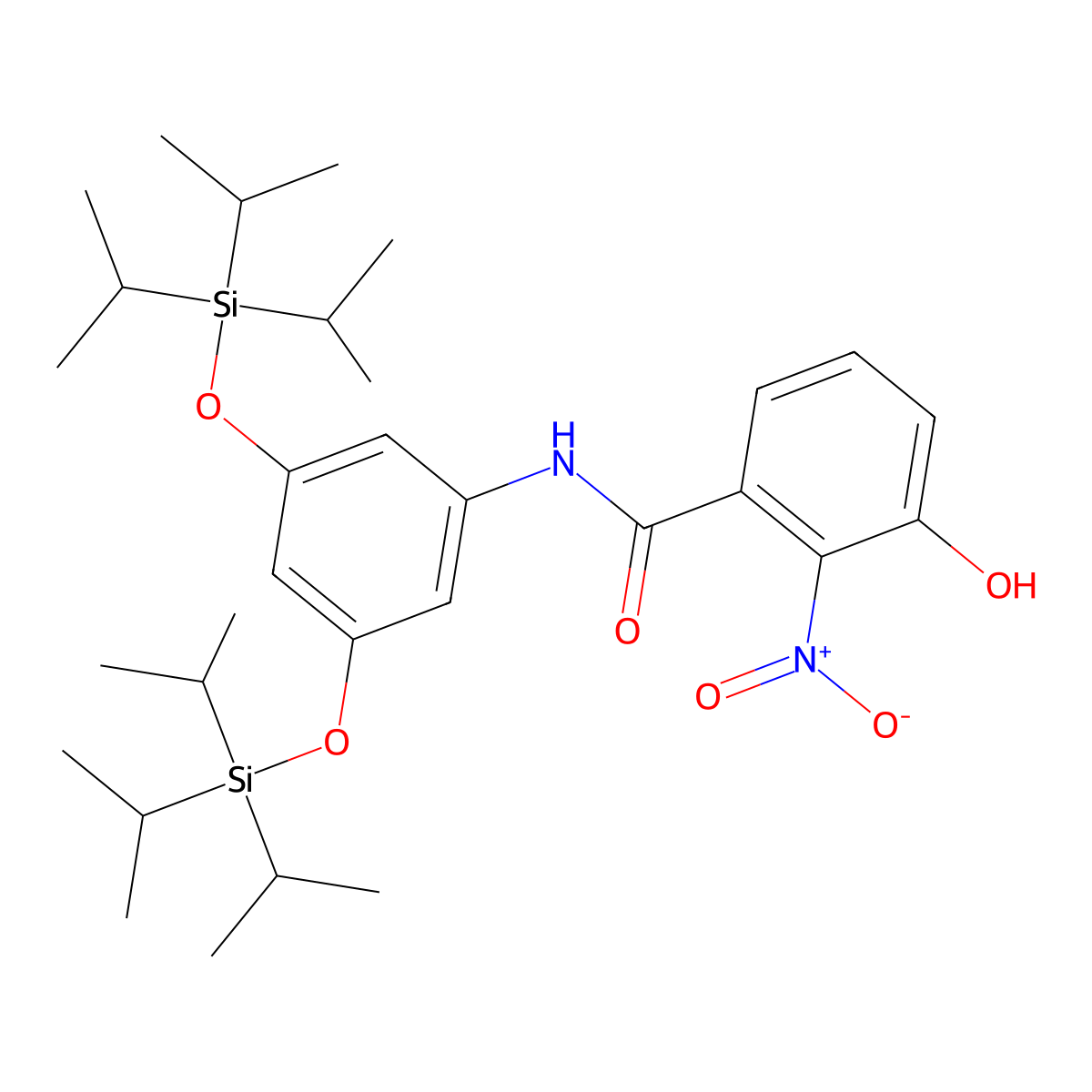 N-(3,5-bis((Triisopropylsilyl)oxy)phenyl)-3-hydroxy-2-nitrobenzamide molecular structure, CAS 2741464-26-4