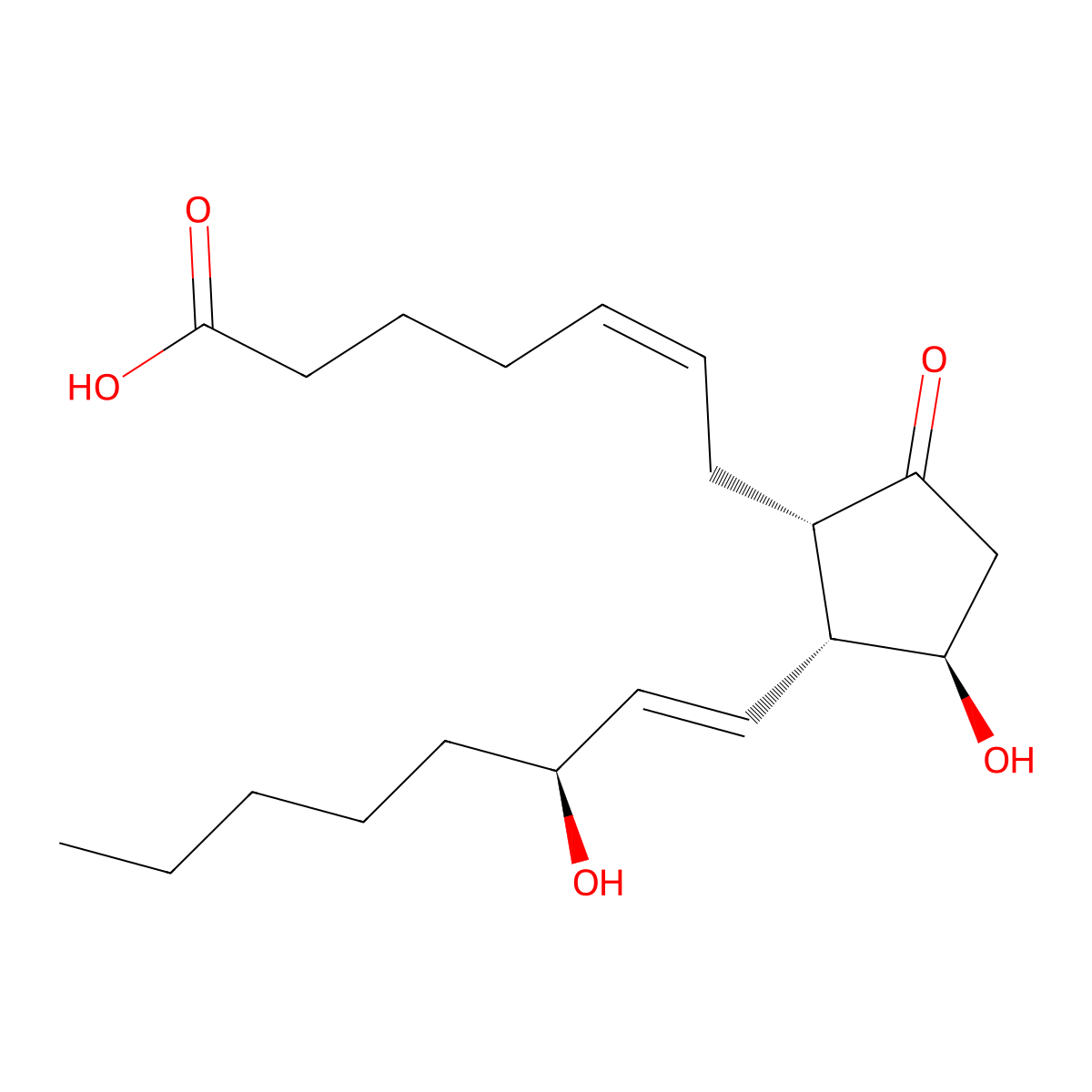 8-Isoprostaglandin E2 molecular structure, CAS 27415-25-4