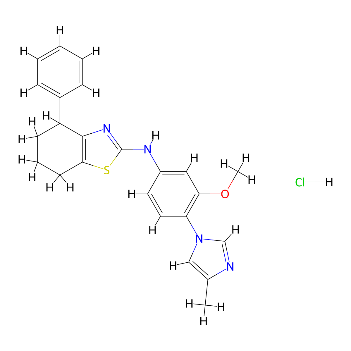 gamma-Secretase modulator 1 hydrochloride molecular structure, CAS 2741571-83-3
