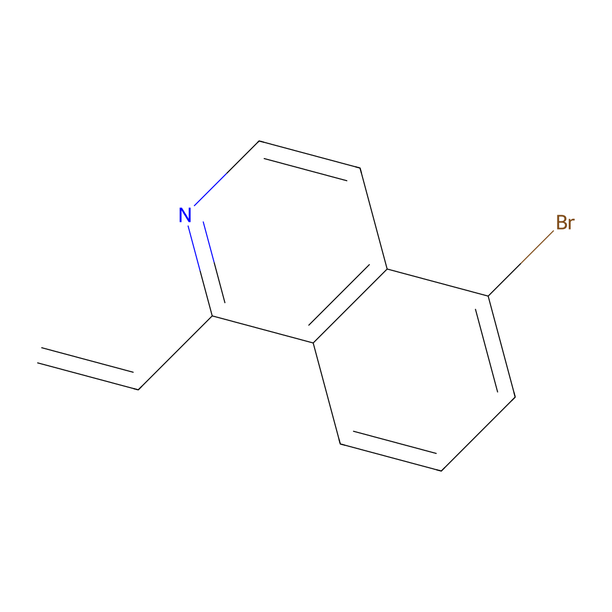 5-Bromo-1-vinylisoquinoline molecular structure, CAS 2741599-67-5