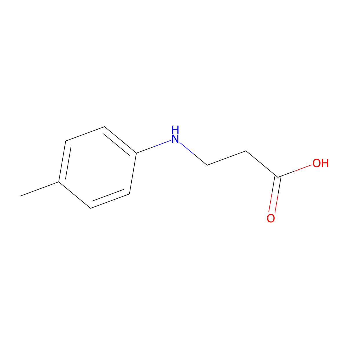 3-p-Tolylamino-propionic acid molecular structure, CAS 27418-59-3