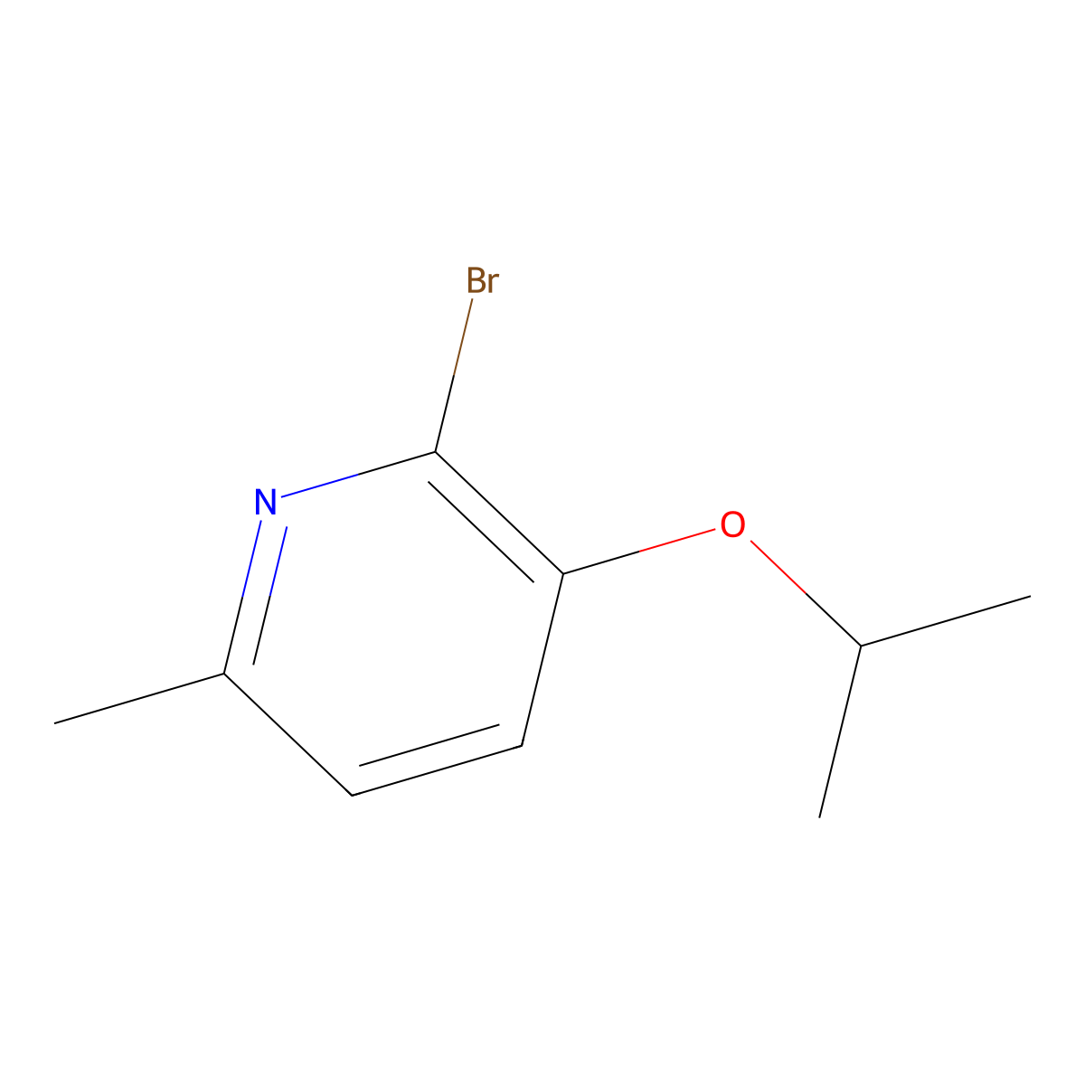 2-Bromo-3-isopropoxy-6-methylpyridine molecular structure, CAS 2741856-82-4