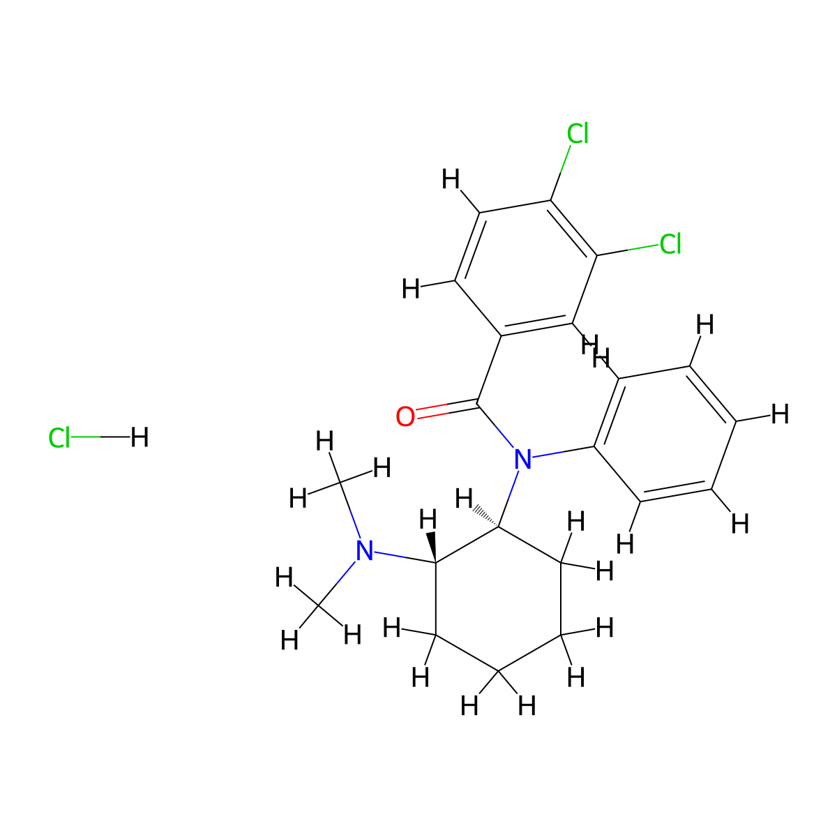 Phenyl U-47700 (hydrochloride) molecular structure, CAS 2741884-03-5
