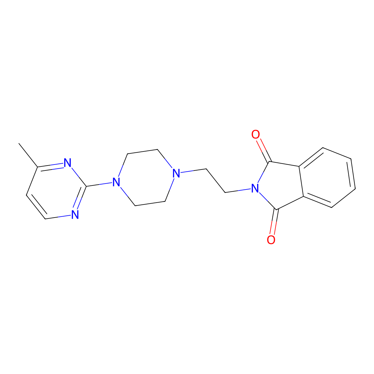 2-{2-[4-(4-methylpyrimidin-2-yl)piperazin-1-yl]ethyl}-2,3-dihydro-1H-isoindole-1,3-dione molecular structure, CAS 2741893-30-9