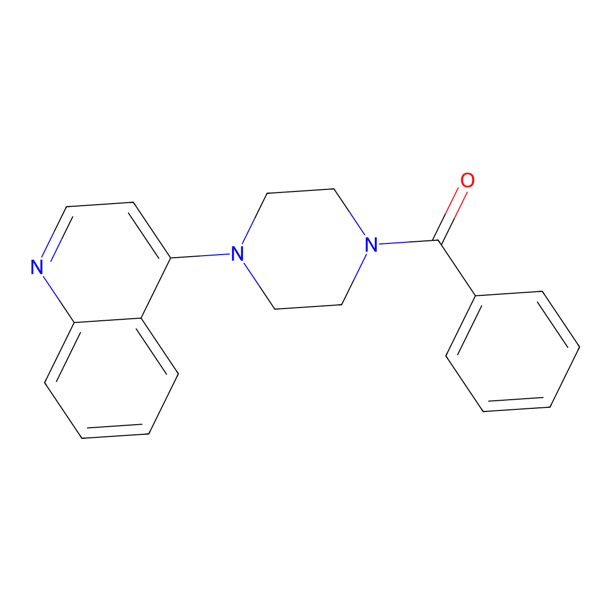 4-(4-Benzoylpiperazin-1-yl)quinoline molecular structure, CAS 2741899-98-7