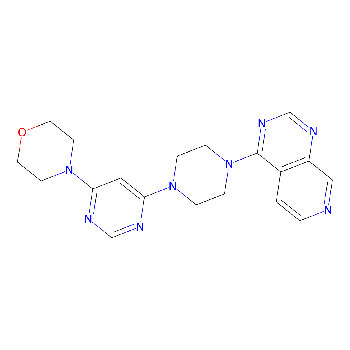 4-[6-(4-{Pyrido[3,4-d]pyrimidin-4-yl}piperazin-1-yl)pyrimidin-4-yl]morpholine molecular structure, CAS 2741901-54-0
