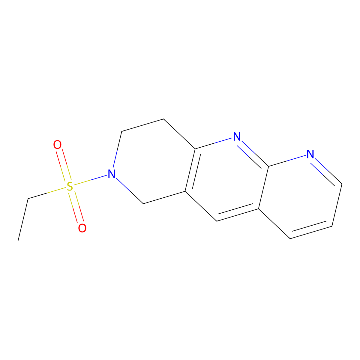 7-(ethanesulfonyl)-6H,7H,8H,9H-pyrido[2,3-b]1,6-naphthyridine molecular structure, CAS 2741913-74-4