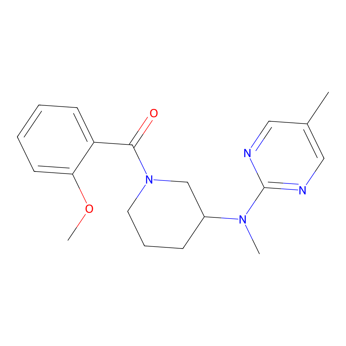 N-[1-(2-methoxybenzoyl)piperidin-3-yl]-N,5-dimethylpyrimidin-2-amine molecular structure, CAS 2741913-76-6