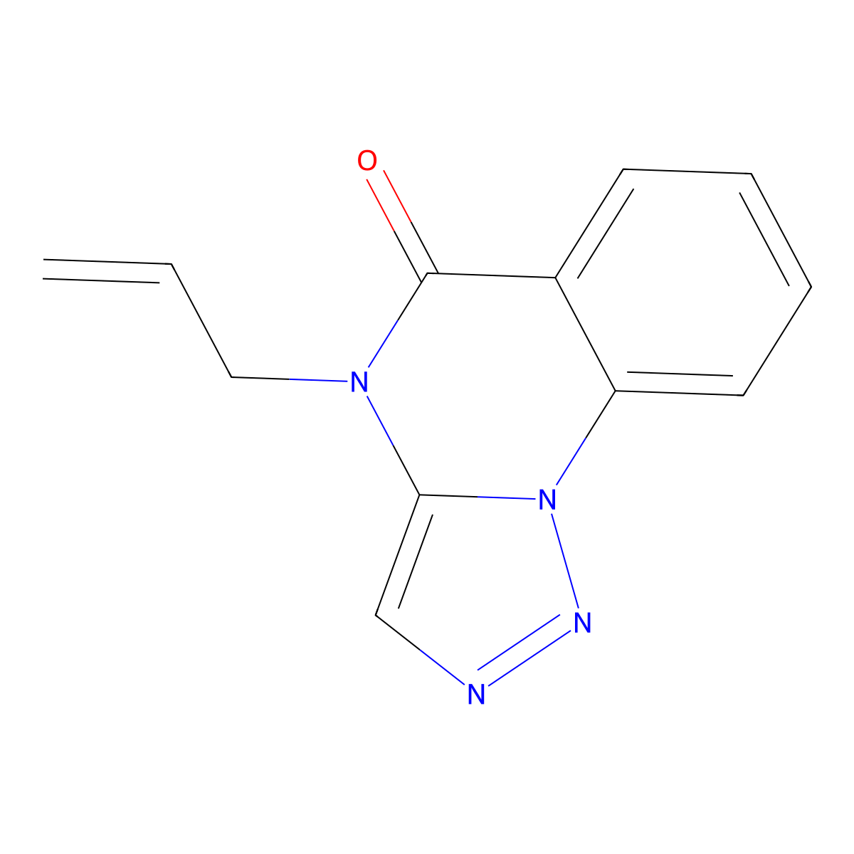 4-(prop-2-en-1-yl)-4H,5H-[1,2,3]triazolo[1,5-a]quinazolin-5-one molecular structure, CAS 2741921-47-9