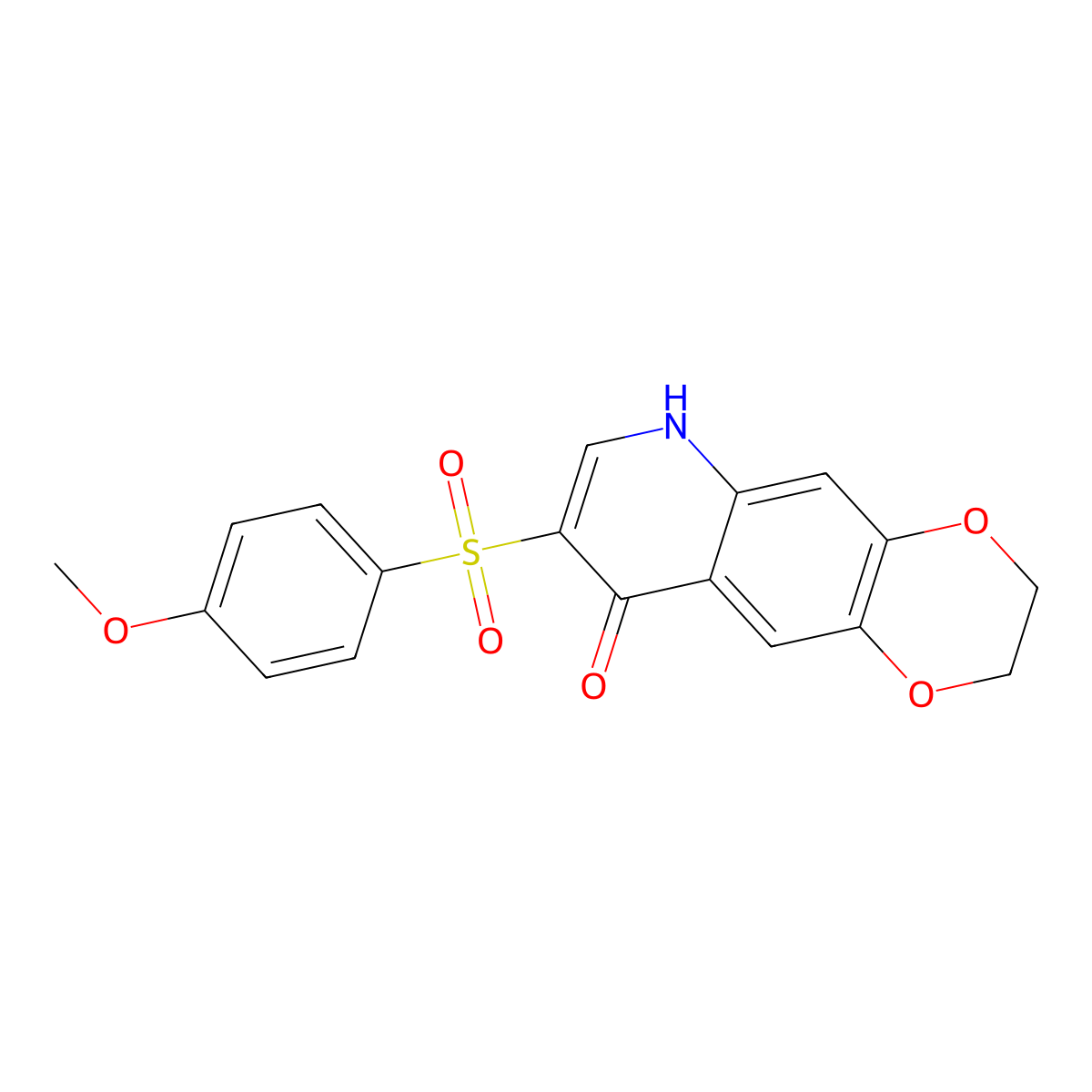8-(4-methoxybenzenesulfonyl)-2H,3H,6H,9H-[1,4]dioxino[2,3-g]quinolin-9-one molecular structure, CAS 2741922-24-5