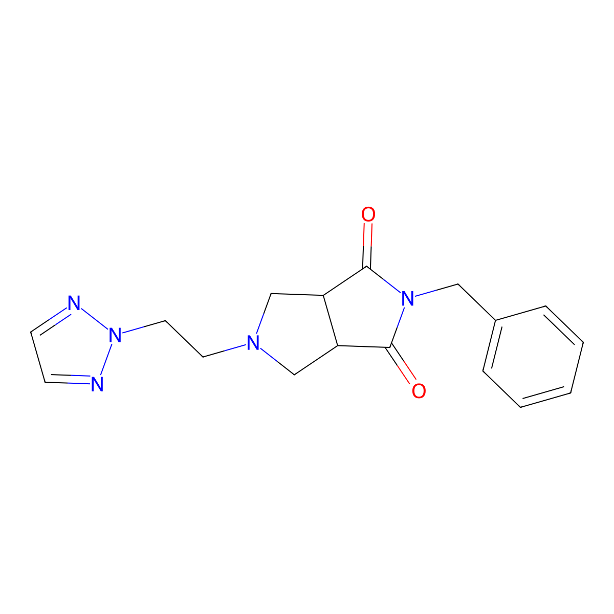 2-benzyl-5-[2-(2H-1,2,3-triazol-2-yl)ethyl]-octahydropyrrolo[3,4-c]pyrrole-1,3-dione molecular structure, CAS 2741922-44-9