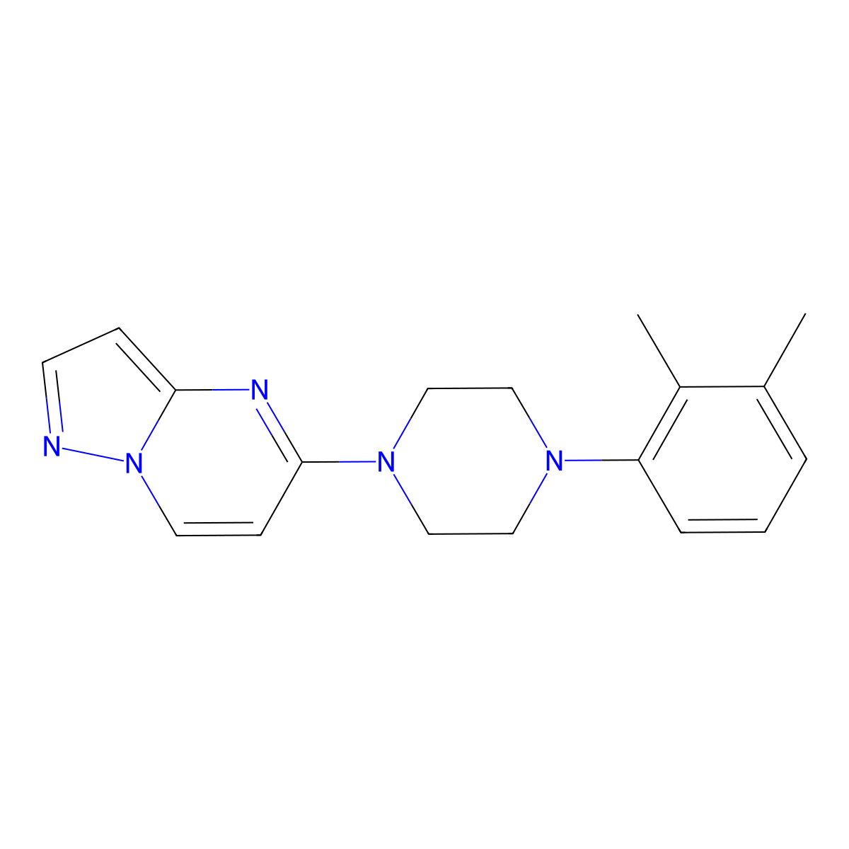 1-(2,3-Dimethylphenyl)-4-{pyrazolo[1,5-a]pyrimidin-5-yl}piperazine molecular structure, CAS 2741923-06-6