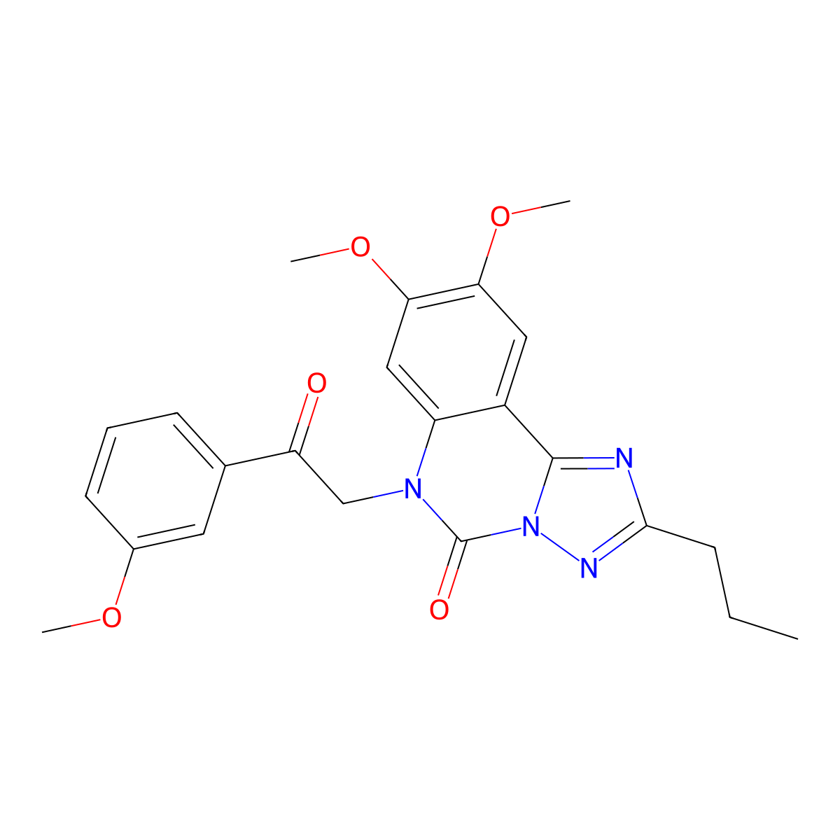 2-[2-(3,5-dimethyl-1H-pyrazol-1-yl)ethyl]-6-[2-(3-methoxyphenyl)-2-oxoethyl]-5H,6H-[1,2,4]triazolo[1,5-c]quinazolin-5-one molecular structure, CAS 2741924-38-7