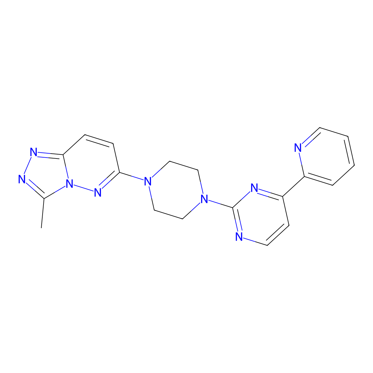 2-(4-{3-Methyl-[1,2,4]triazolo[4,3-b]pyridazin-6-yl}piperazin-1-yl)-4-(pyridin-2-yl)pyrimidine molecular structure, CAS 2741926-78-1