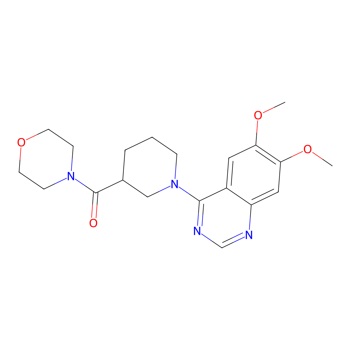 6,7-Dimethoxy-4-[3-(morpholine-4-carbonyl)piperidin-1-yl]quinazoline molecular structure, CAS 2741928-25-4