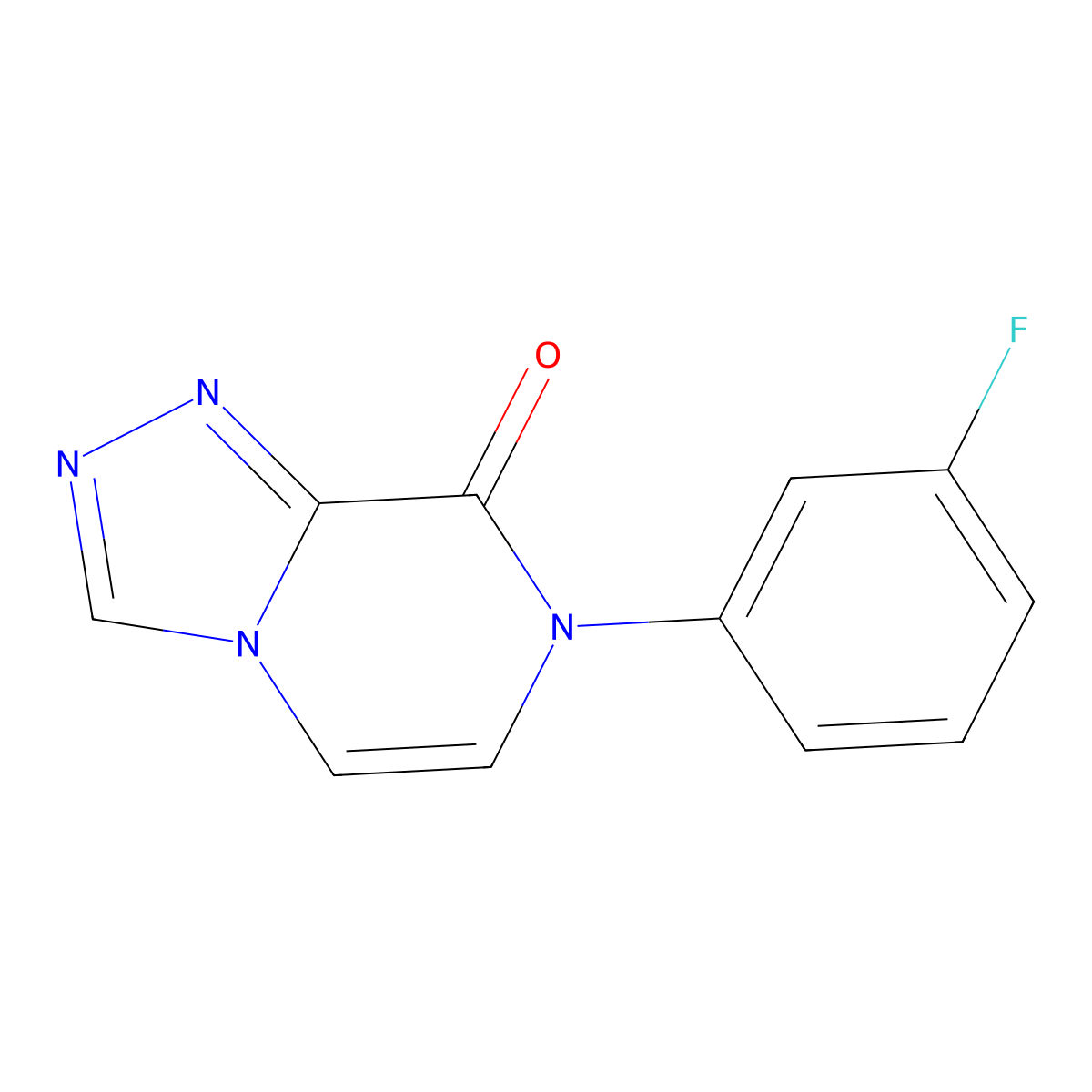 7-(3-fluorophenyl)-7H,8H-[1,2,4]triazolo[4,3-a]pyrazin-8-one molecular structure, CAS 2741932-64-7