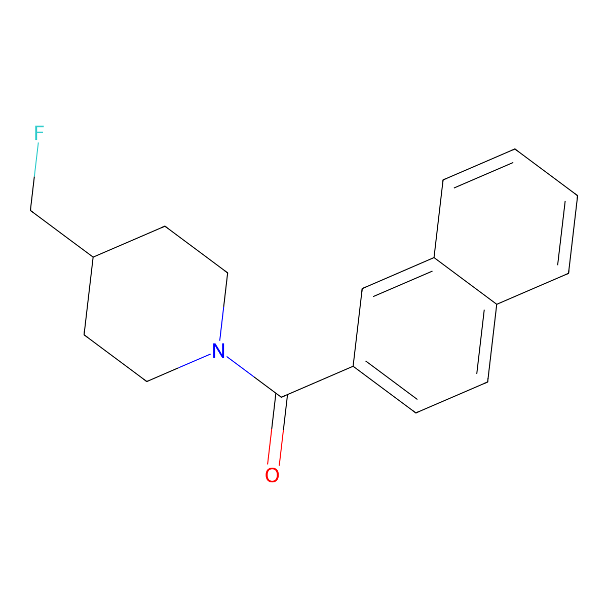 4-(Fluoromethyl)-1-(naphthalene-2-carbonyl)piperidine molecular structure, CAS 2741933-71-9