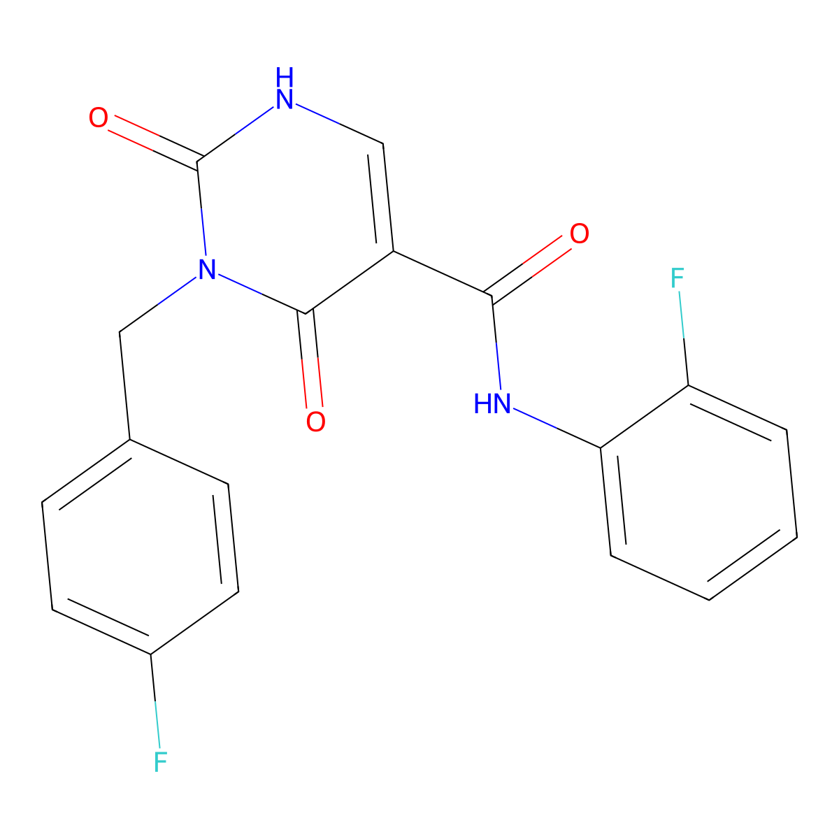 N-(2-fluorophenyl)-3-[(4-fluorophenyl)methyl]-2,4-dioxo-1,2,3,4-tetrahydropyrimidine-5-carboxamide molecular structure, CAS 2741935-43-1