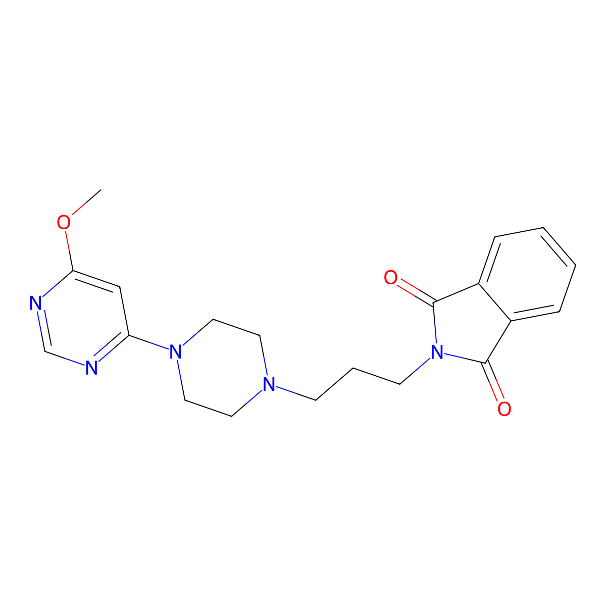 2-{3-[4-(6-methoxypyrimidin-4-yl)piperazin-1-yl]propyl}-2,3-dihydro-1H-isoindole-1,3-dione molecular structure, CAS 2741937-03-9