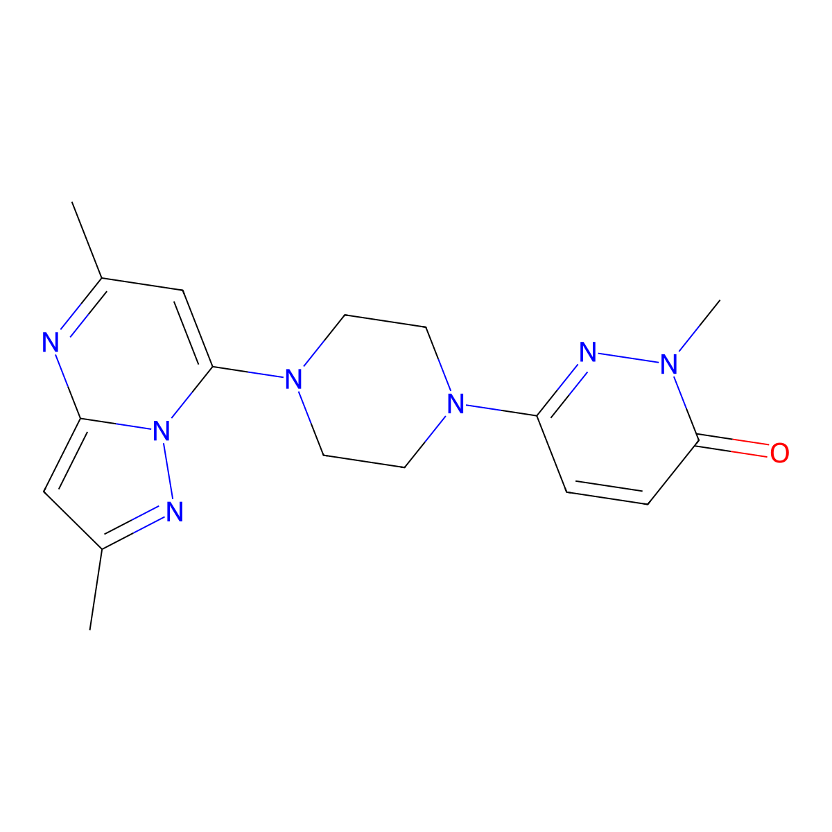 6-(4-{2,5-Dimethylpyrazolo[1,5-a]pyrimidin-7-yl}piperazin-1-yl)-2-methyl-2,3-dihydropyridazin-3-one molecular structure, CAS 2741937-59-5