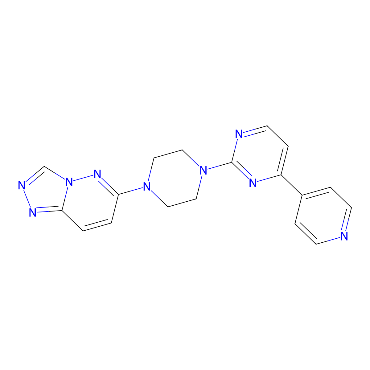 4-(Pyridin-4-yl)-2-(4-{[1,2,4]triazolo[4,3-b]pyridazin-6-yl}piperazin-1-yl)pyrimidine molecular structure, CAS 2741938-96-3