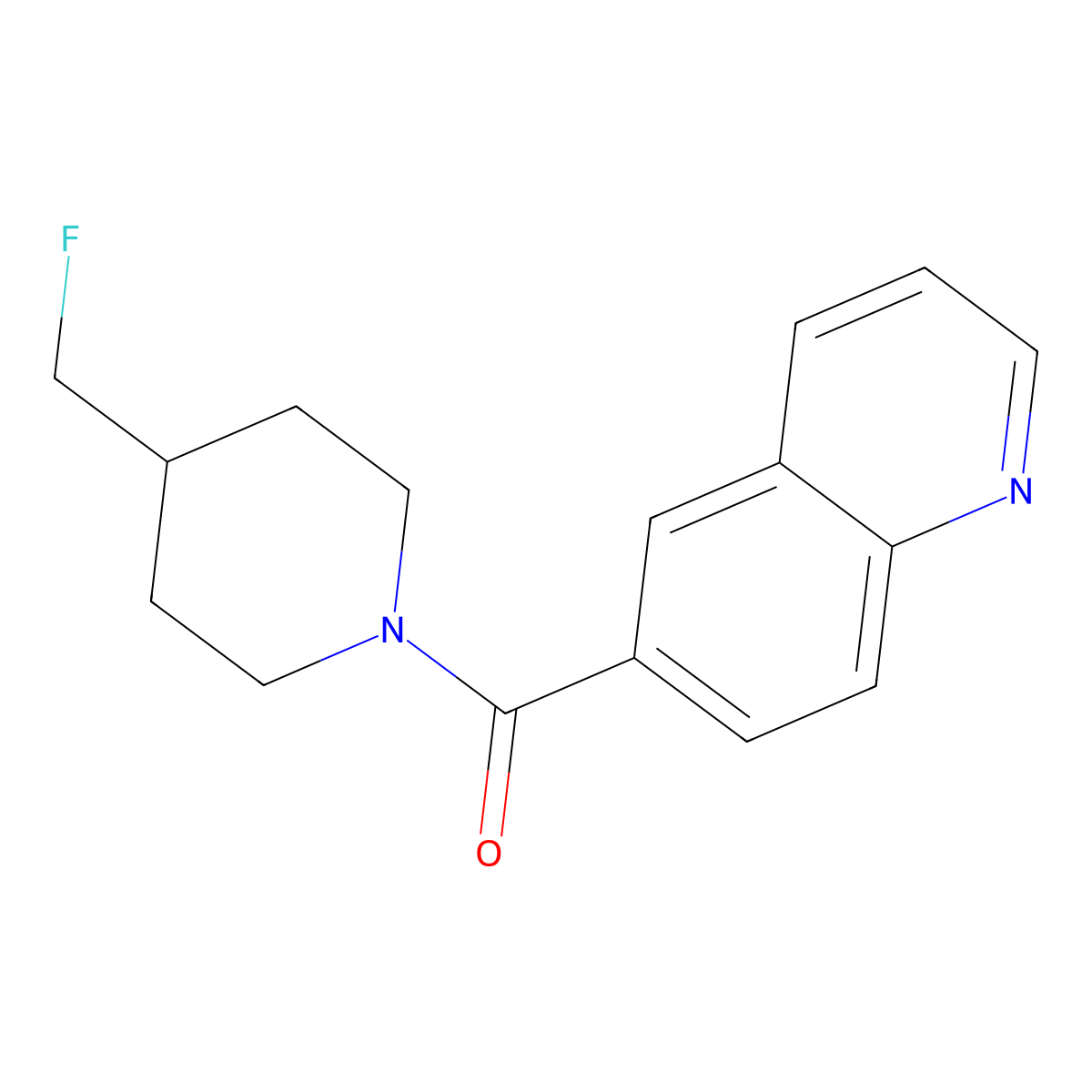 6-[4-(Fluoromethyl)piperidine-1-carbonyl]quinoline molecular structure, CAS 2741939-03-5