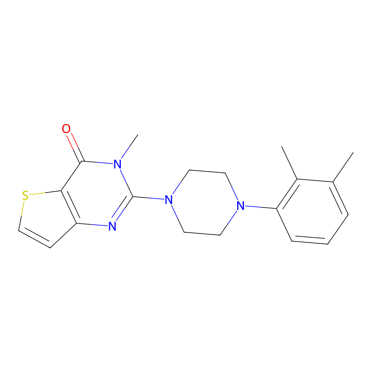 2-[4-(2,3-dimethylphenyl)piperazin-1-yl]-3-methyl-3H,4H-thieno[3,2-d]pyrimidin-4-one molecular structure, CAS 2741939-49-9