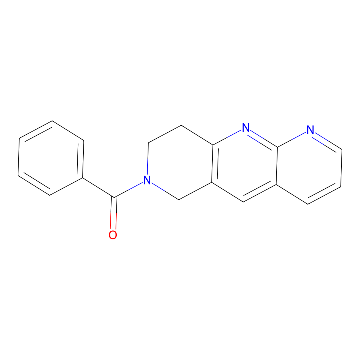 7-benzoyl-6H,7H,8H,9H-pyrido[2,3-b]1,6-naphthyridine molecular structure, CAS 2741939-72-8