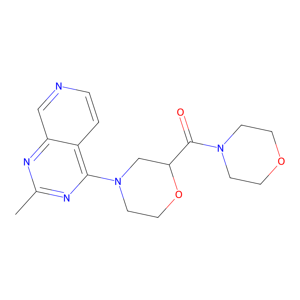 4-{2-Methylpyrido[3,4-d]pyrimidin-4-yl}-2-(morpholine-4-carbonyl)morpholine molecular structure, CAS 2741940-75-8