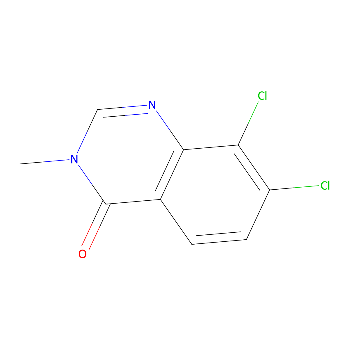 7,8-Dichloro-3-methyl-3,4-dihydroquinazolin-4-one molecular structure, CAS 2741941-40-0