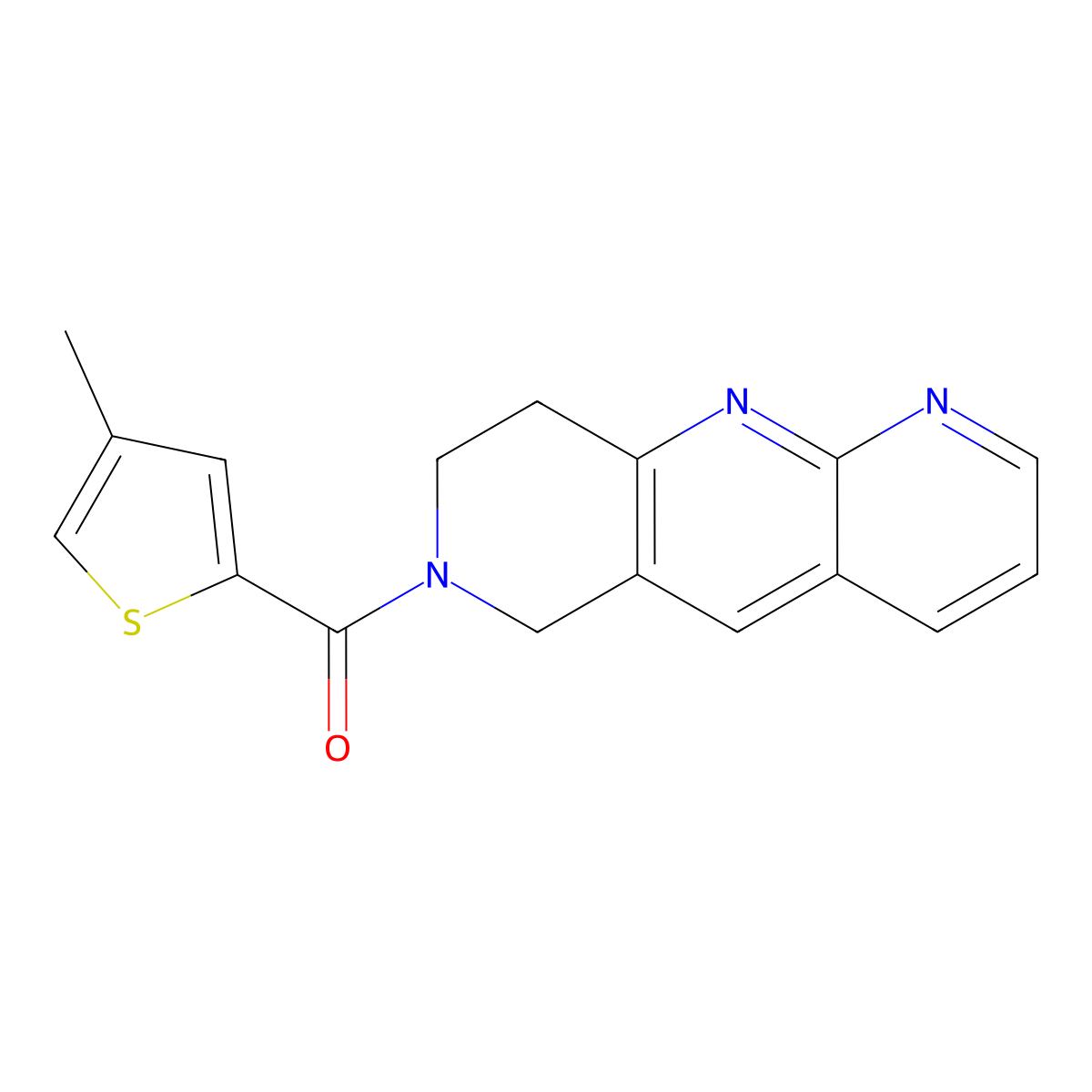 7-(4-methylthiophene-2-carbonyl)-6H,7H,8H,9H-pyrido[2,3-b]1,6-naphthyridine molecular structure, CAS 2741942-93-6