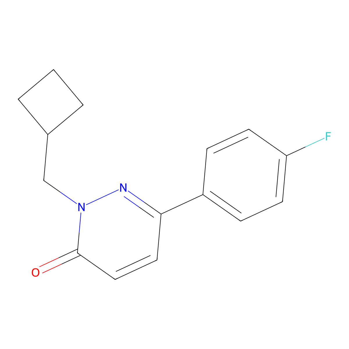 2-(Cyclobutylmethyl)-6-(4-fluorophenyl)-2,3-dihydropyridazin-3-one molecular structure, CAS 2741942-96-9