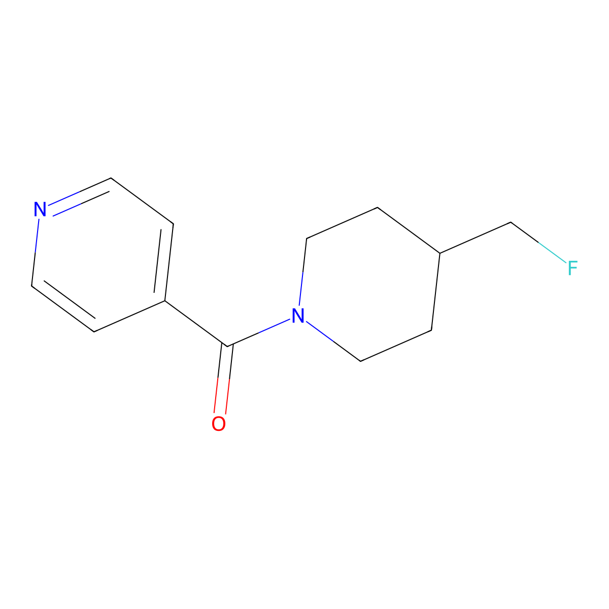 4-[4-(Fluoromethyl)piperidine-1-carbonyl]pyridine molecular structure, CAS 2741943-26-8
