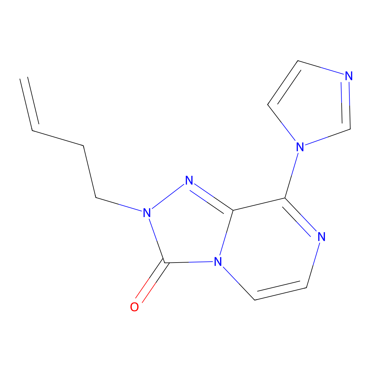 2-(but-3-en-1-yl)-8-(1H-imidazol-1-yl)-2H,3H-[1,2,4]triazolo[4,3-a]pyrazin-3-one molecular structure, CAS 2741943-31-5