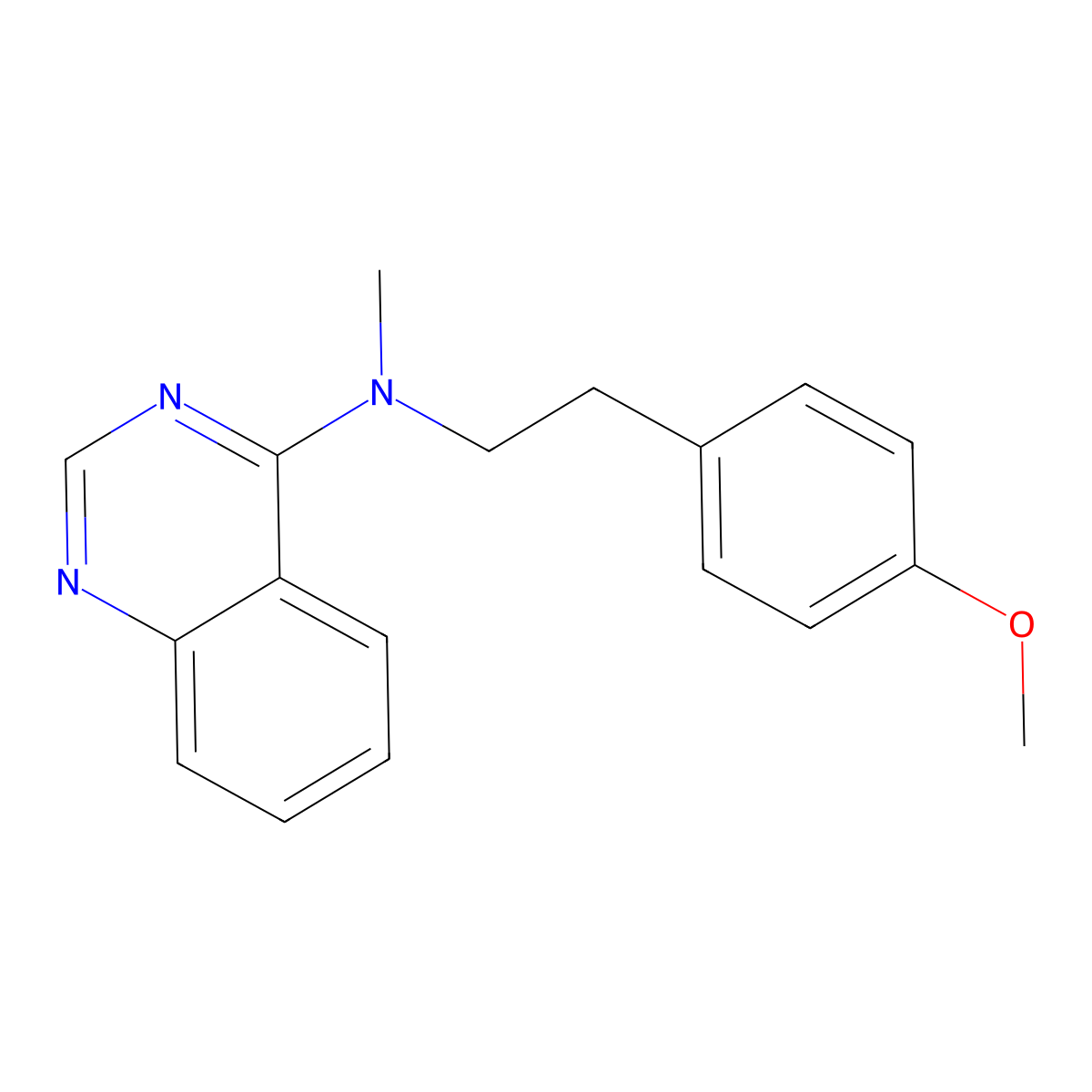 N-[2-(4-methoxyphenyl)ethyl]-N-methylquinazolin-4-amine molecular structure, CAS 2741944-62-5