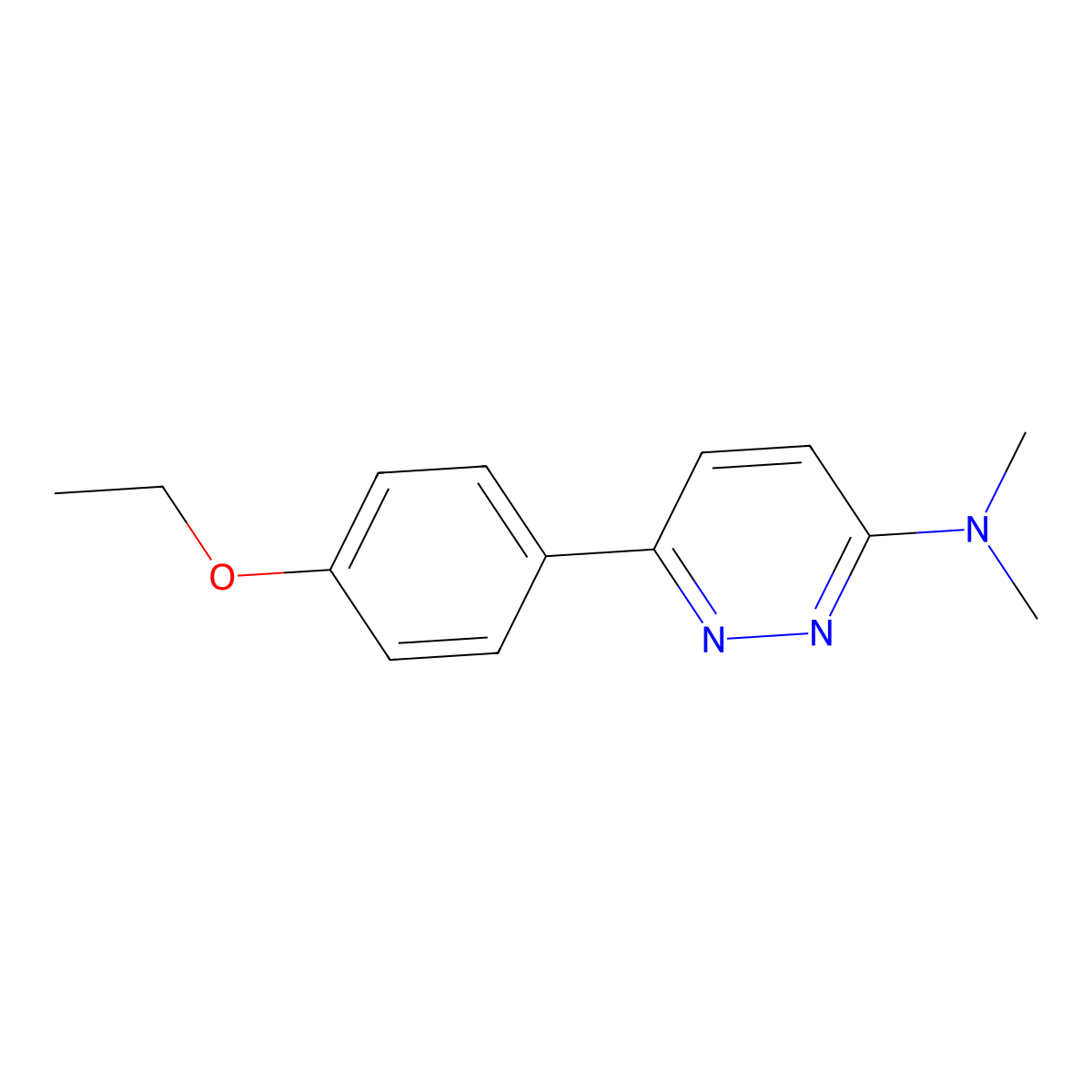 6-(4-ethoxyphenyl)-N,N-dimethylpyridazin-3-amine molecular structure, CAS 2741945-64-0
