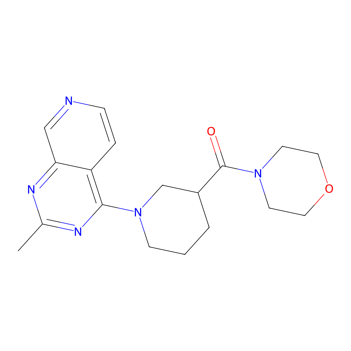 4-(1-{2-Methylpyrido[3,4-d]pyrimidin-4-yl}piperidine-3-carbonyl)morpholine molecular structure, CAS 2741947-92-0